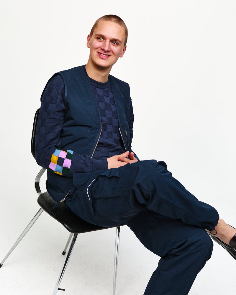 Pop Cargo Track Pants Navy