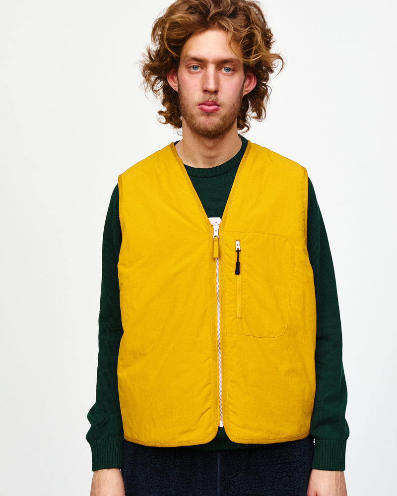 Pop Harold Reversible Vest Spruce Yellow