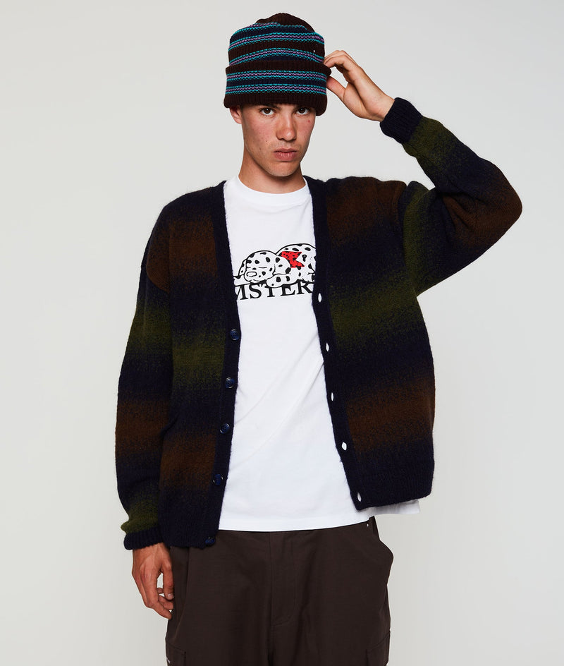 Pop Striped Knitted Cardigan Delicioso