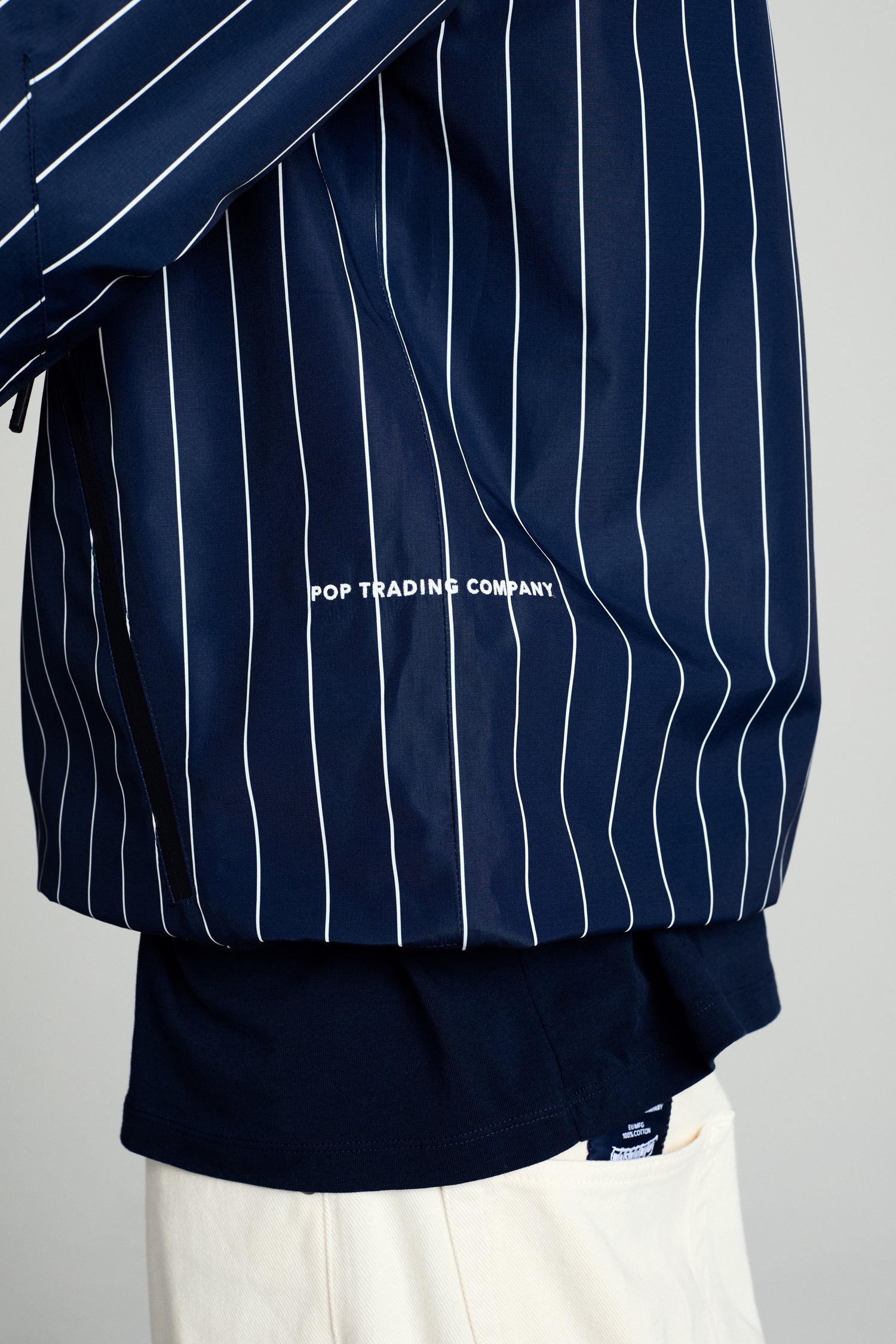 Pop Pinstripe Oracle Jacket Navy/White