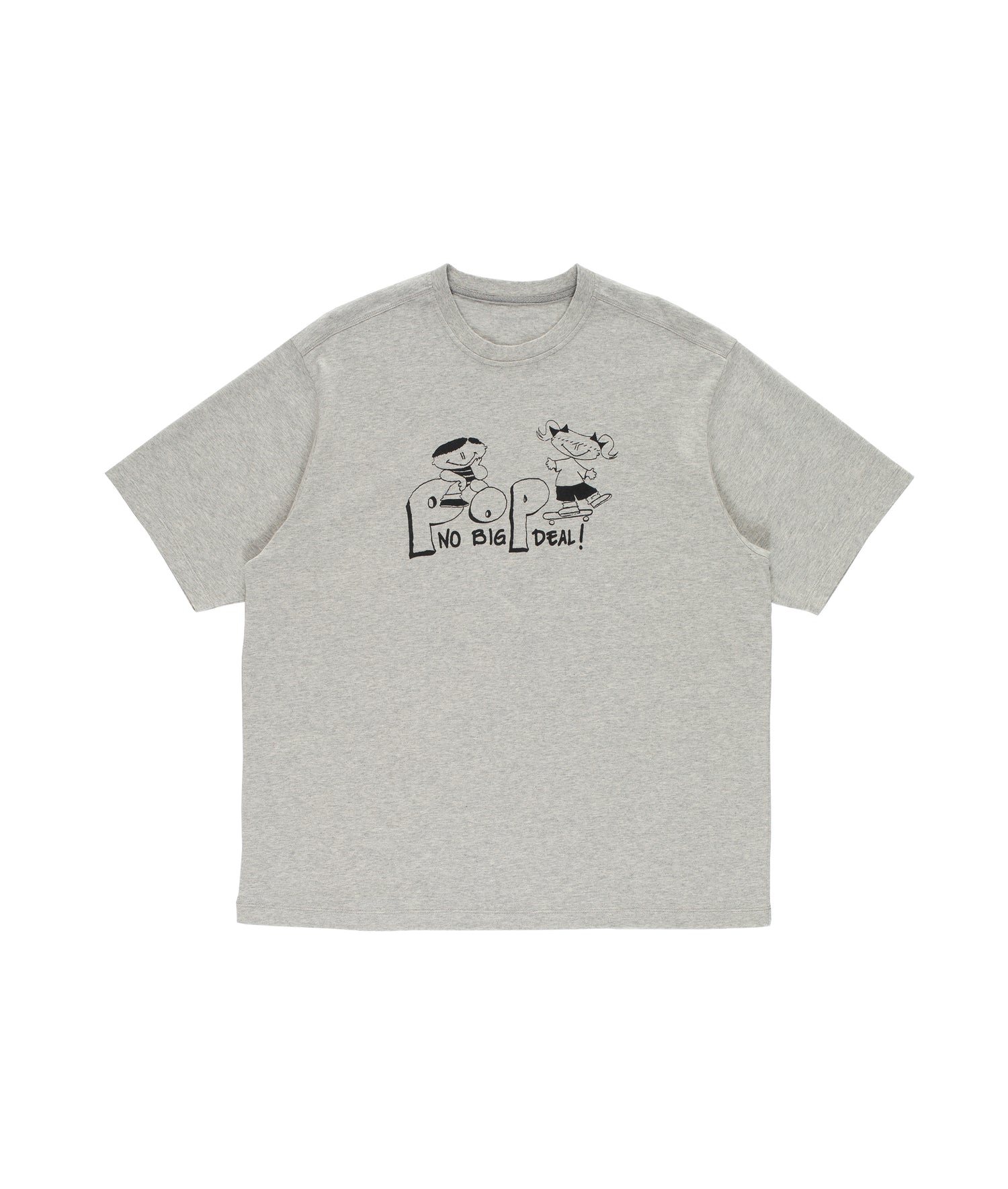 Pop No Deal T-Shirt Heather Grey