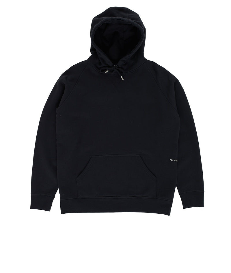 Pop Puffed Logo Hooded Sweat Black