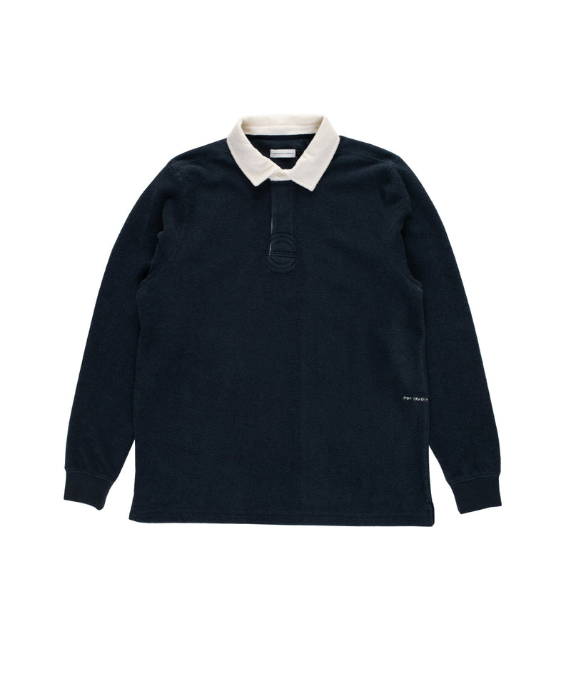 Pop Terry Rugby Polo Shirt Navy