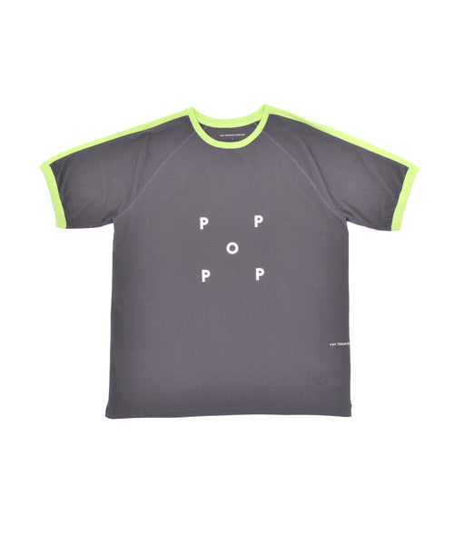 Featured Product Image Of Pop Keenan T-Shirt Charcoal/Jade Lime