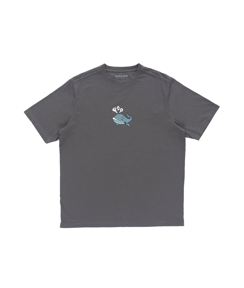 Pop Whale T-Shirt Charcoal