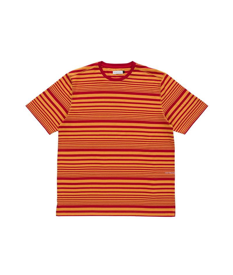 Pop Striped Logo T-Shirt Island Poppy