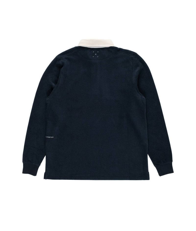 Pop Terry Rugby Polo Shirt Navy