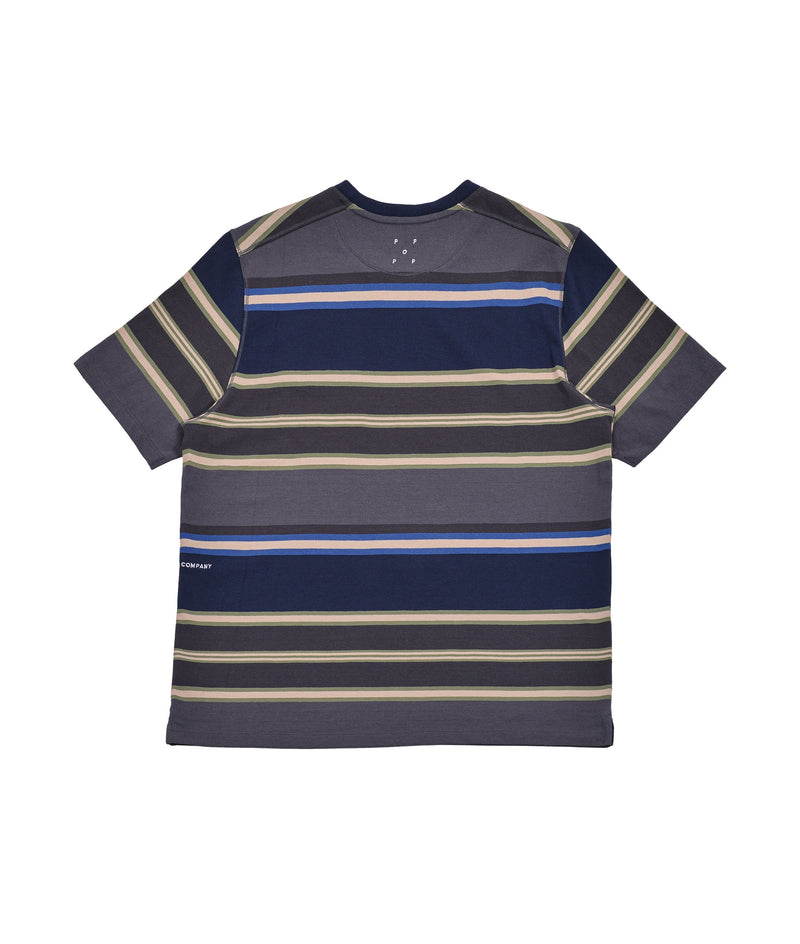 Pop Striped Pocket T-Shirt Navy