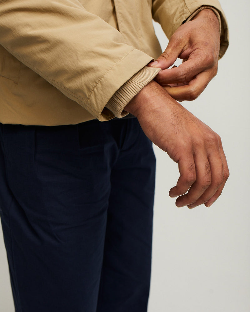 Pop Padded Trenchcoat White Pepper