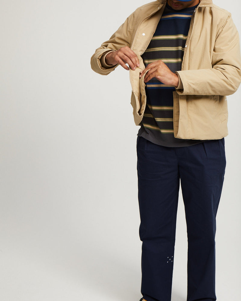 Pop Padded Trenchcoat White Pepper