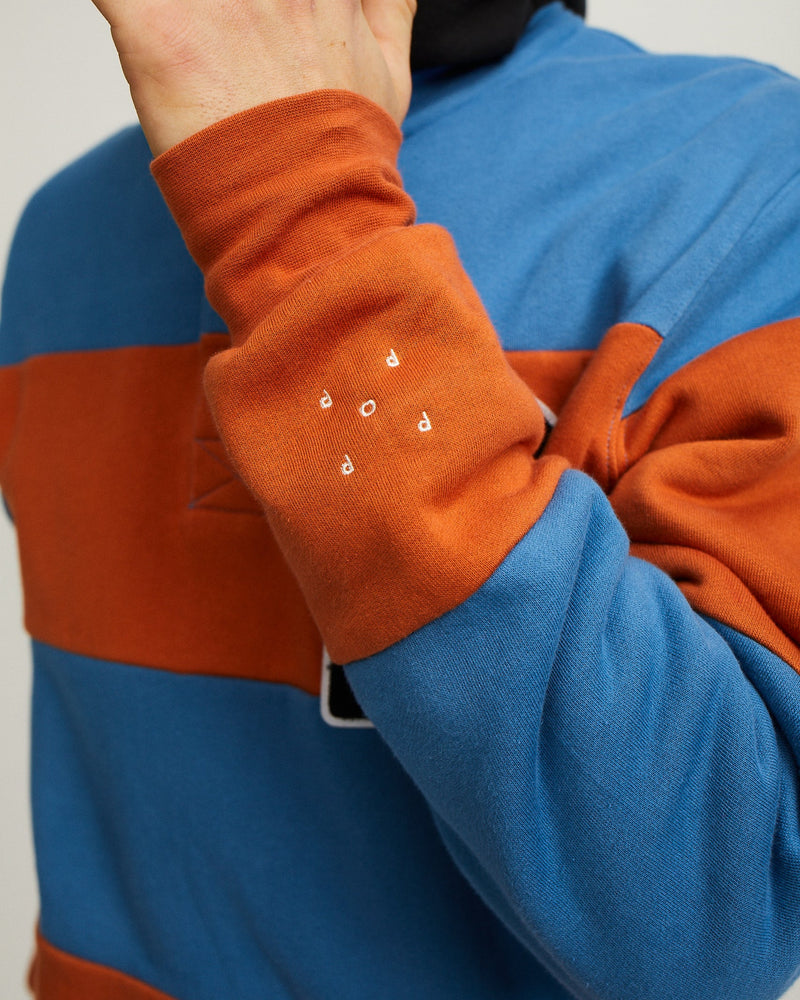 Pop Striped Henley Sweat Limoges