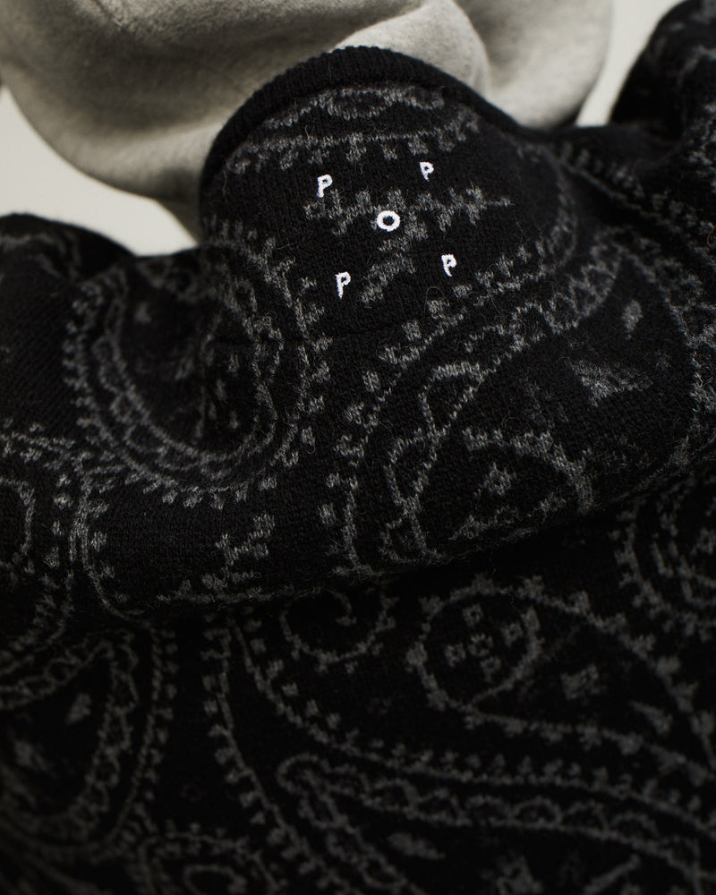 Pop Paisley Knitted Spencer Anthracite