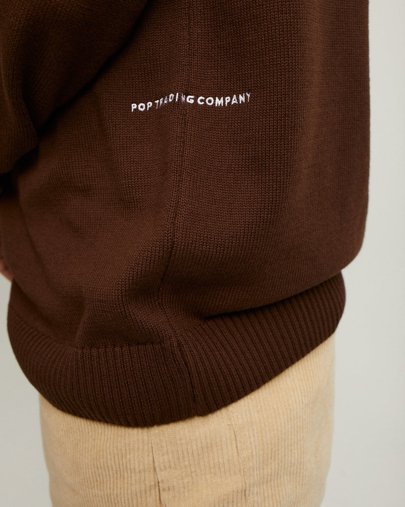 Pop Smoking Dragon Knitted Crewneck Rain Drum