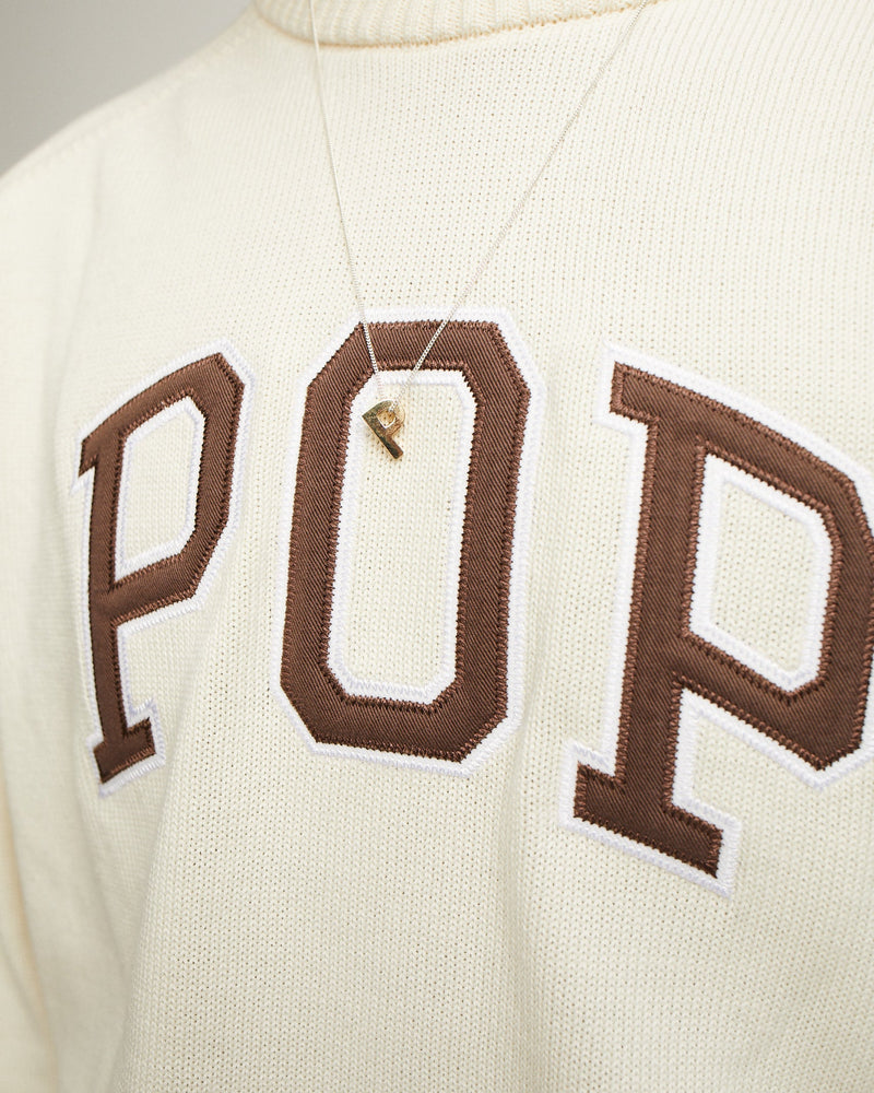 Pop Arch Knitted Crewneck Off White