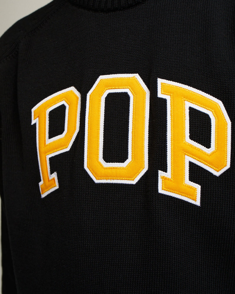 Pop Arch Knitted Crewneck Black