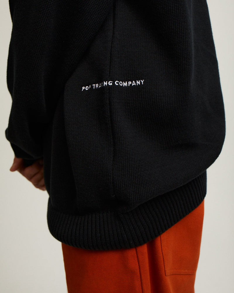 Pop Arch Knitted Crewneck Black