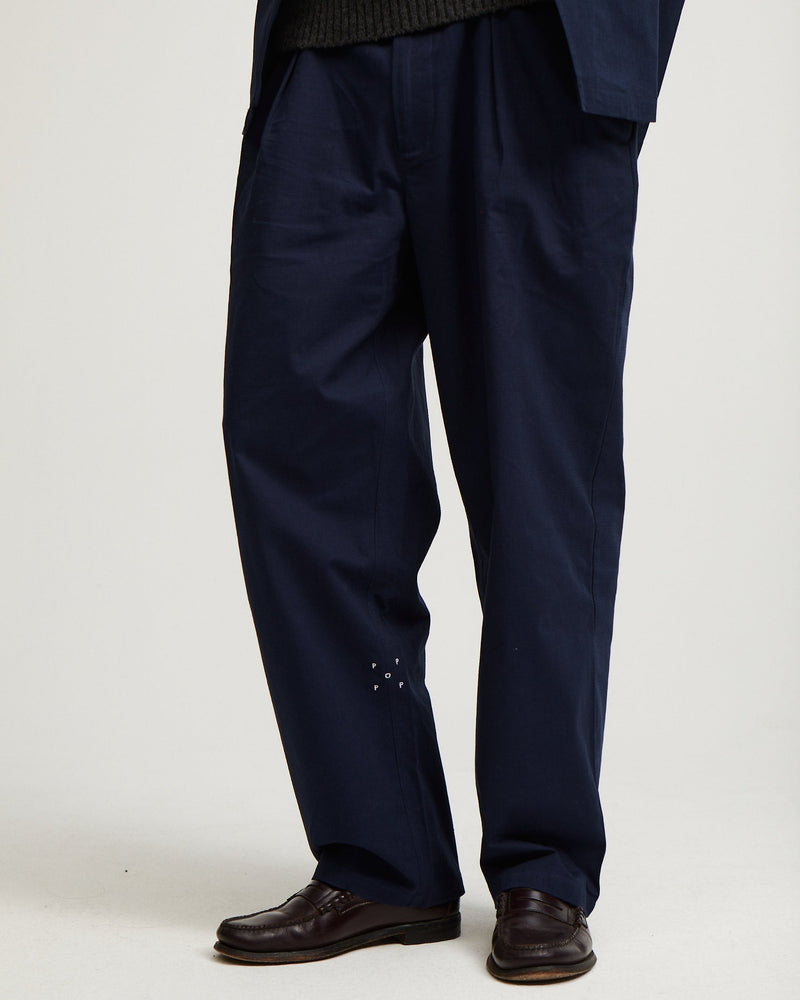 Pop Hewitt Suit Pants Navy