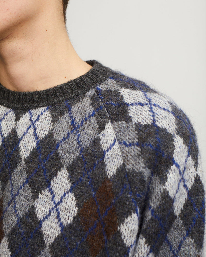 Pop Burlington Knitted Crewneck Anthracite