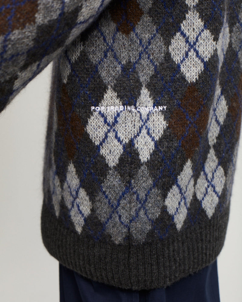 Pop Burlington Knitted Crewneck Anthracite