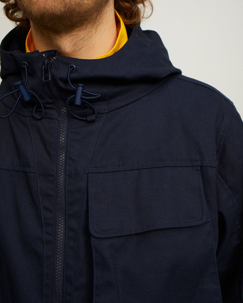 Pop Big Pocket Hooded Jacket Navy