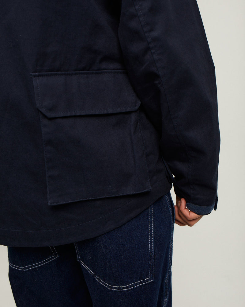 Pop Big Pocket Hooded Jacket Navy