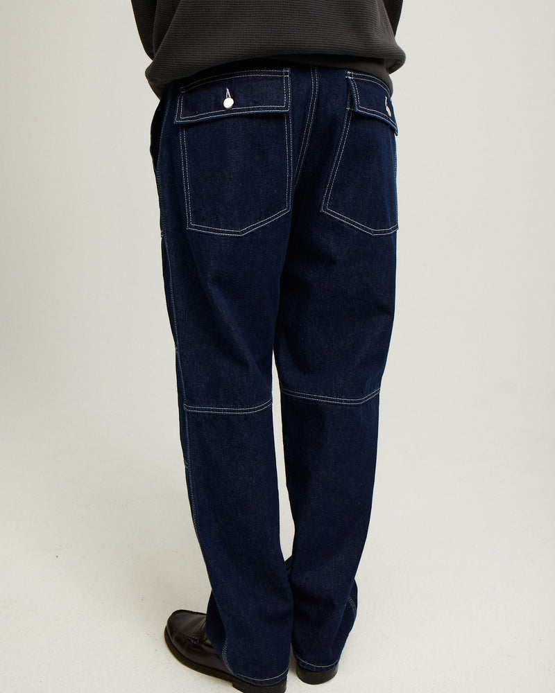 Pop Phatigue Farm Pants Rinsed Denim