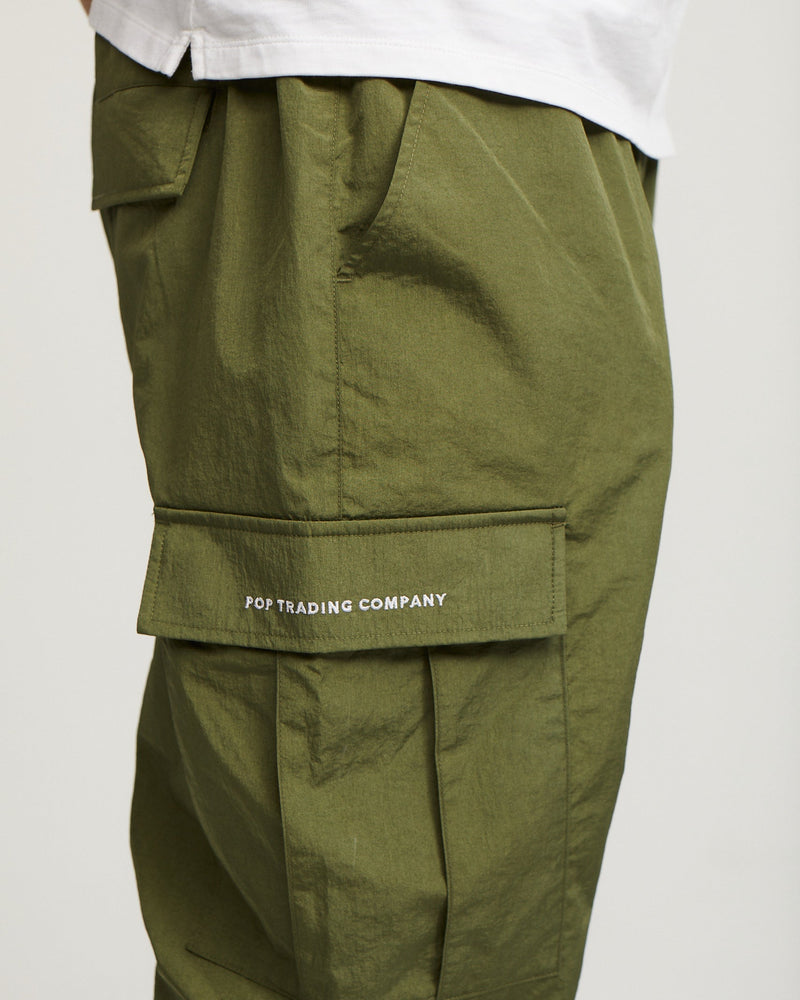 Pop Cargo Track Pants Olivine
