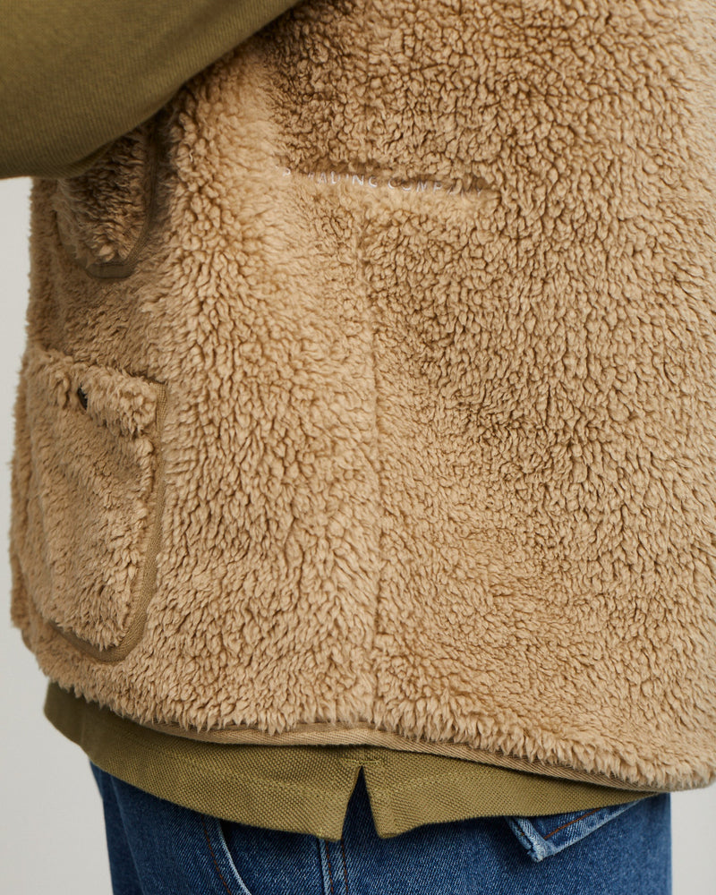 Pop Harold Reversible Vest White Pepper