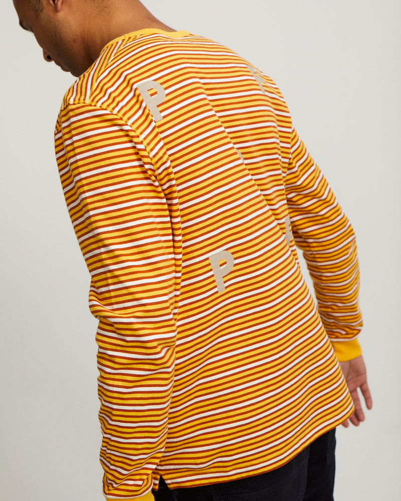 Pop Striped Longsleeve T-Shirt Citrus