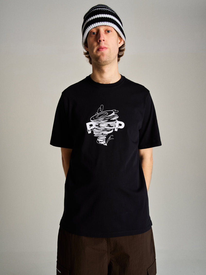 Pop Swirl T-Shirt Black