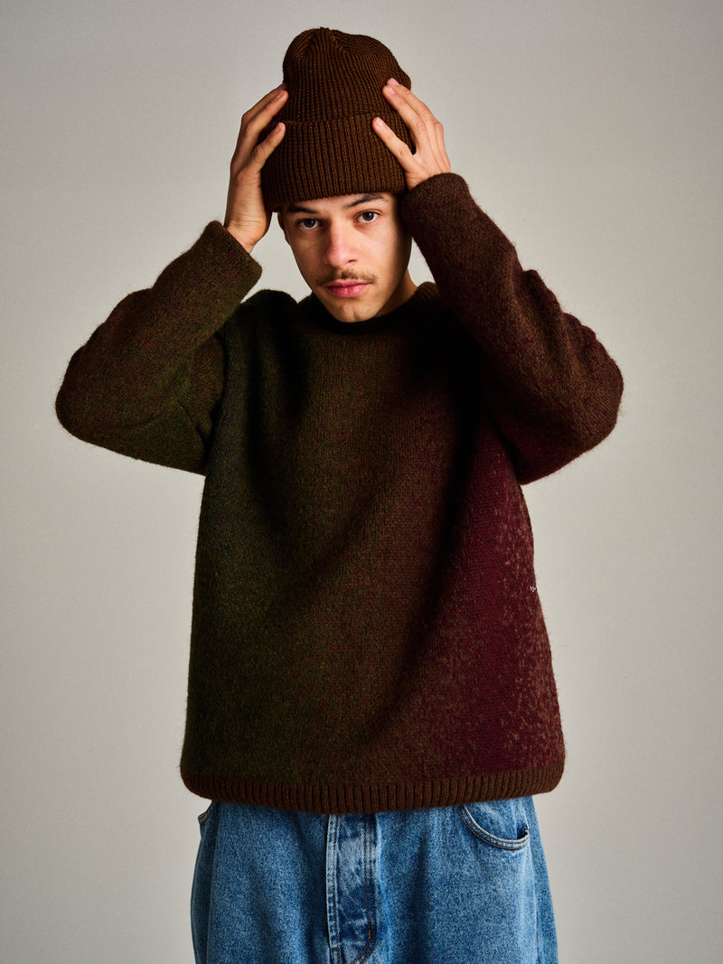 Pop Mohair Striped Knitted Crewneck Multicolour
