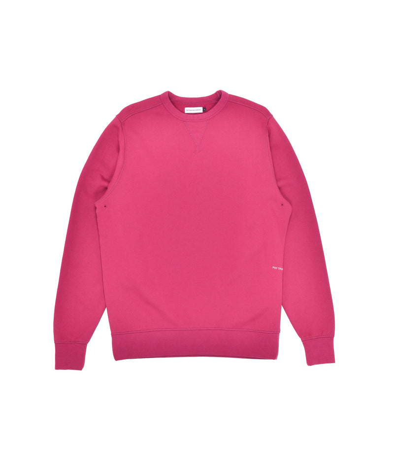 Pop Logo Crewneck Sweat Raspberry/White
