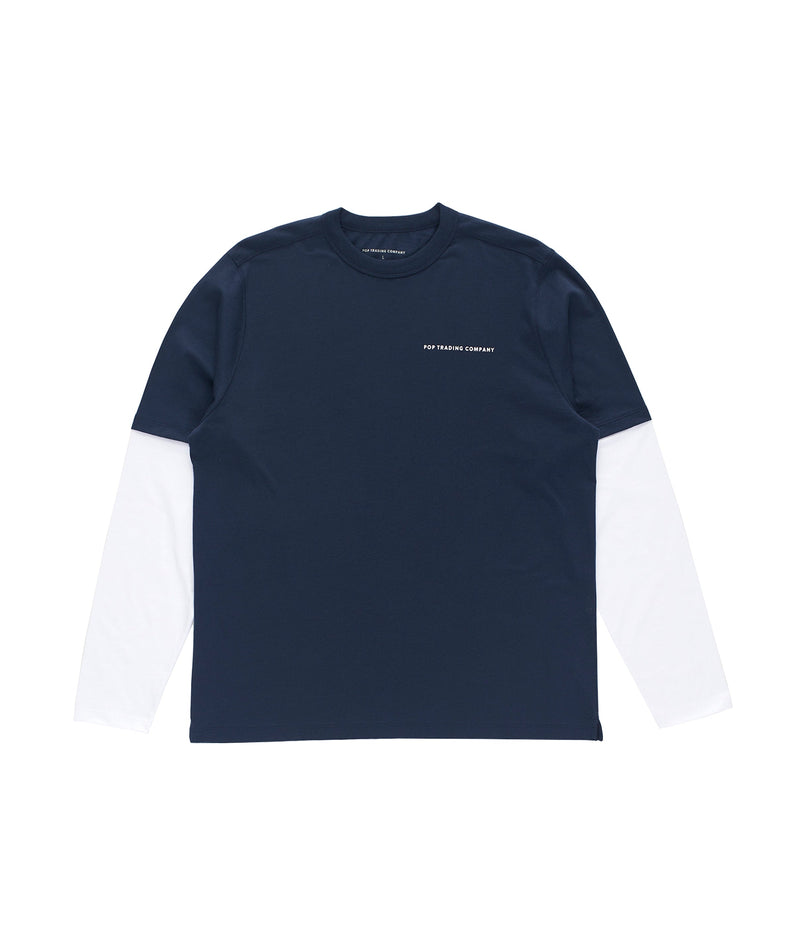 Pop Logo Sleeve T-Shirt Navy