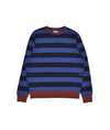 Pop Striped Crewneck Sweat Sodalite Blue