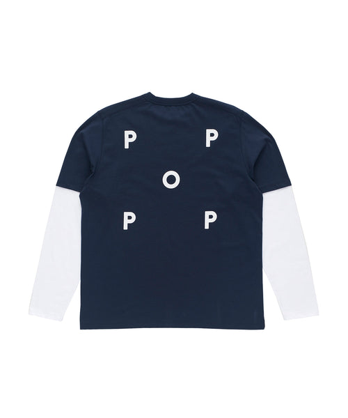 Featured Product Image Of Pop Logo Sleeve T-Shirt Navy