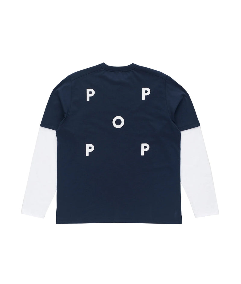 Pop Logo Sleeve T-Shirt Navy