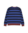 Pop Striped Crewneck Sweat Sodalite Blue