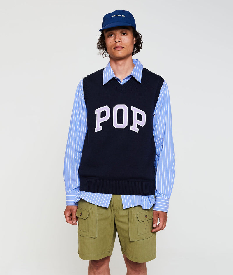 Pop Flexfoam Sixpanel Hat Navy/Snapdragon