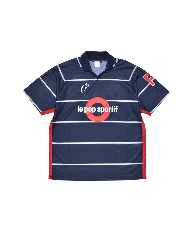 Pop Striped Sportif Shortsleeve T-Shirt Navy