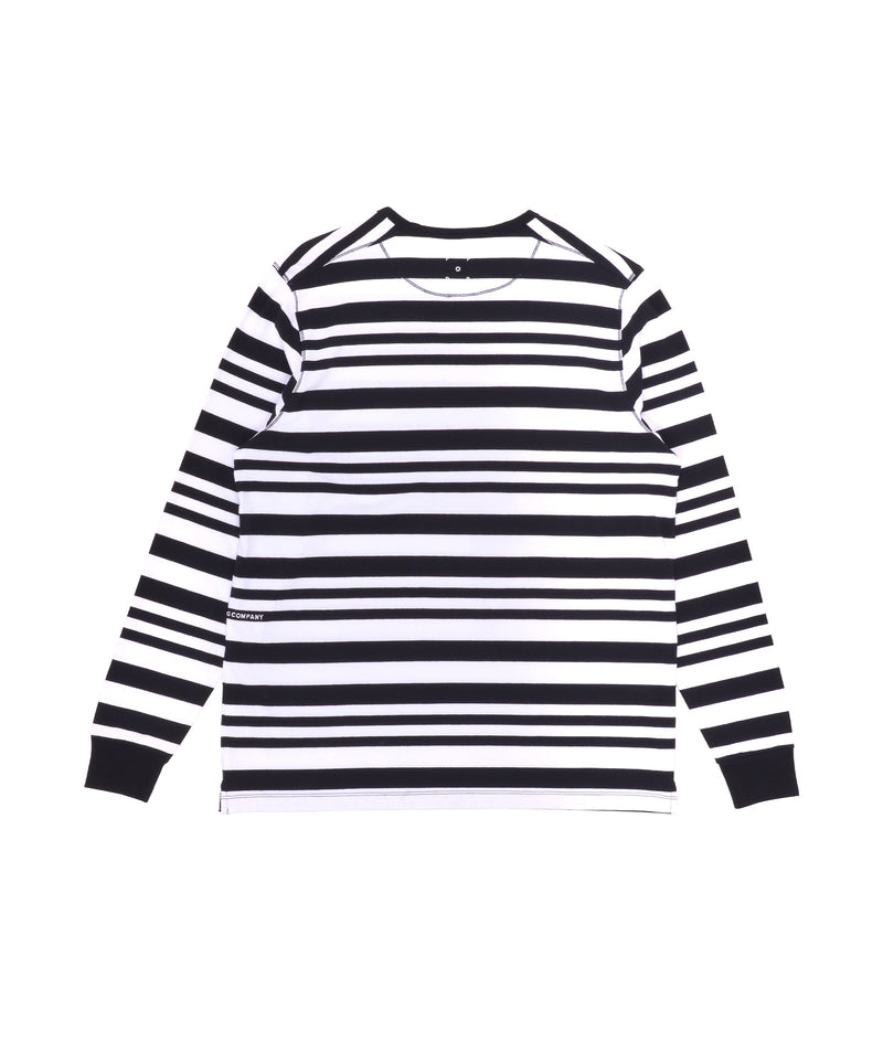 Pop Big P Striped Longsleeve T-Shirt Black/White