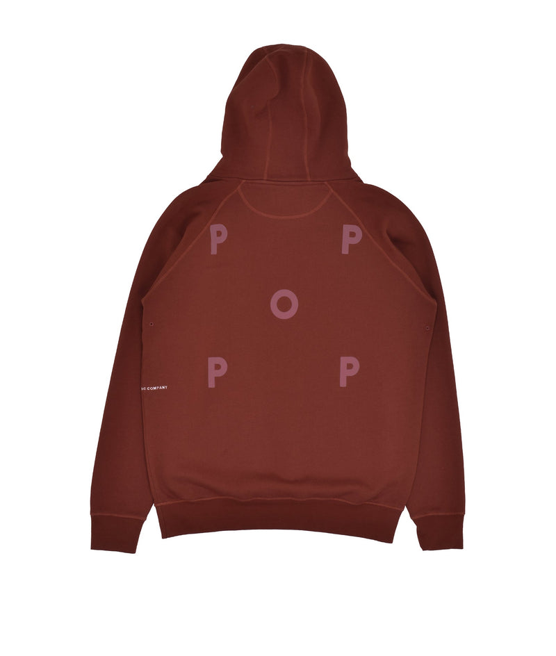 Pop Logo Hooded Sweat Fired Brick/Mesa Rose