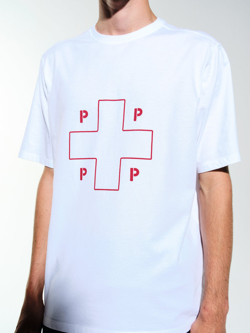 Pop Lifesaver Logo T-Shirt White