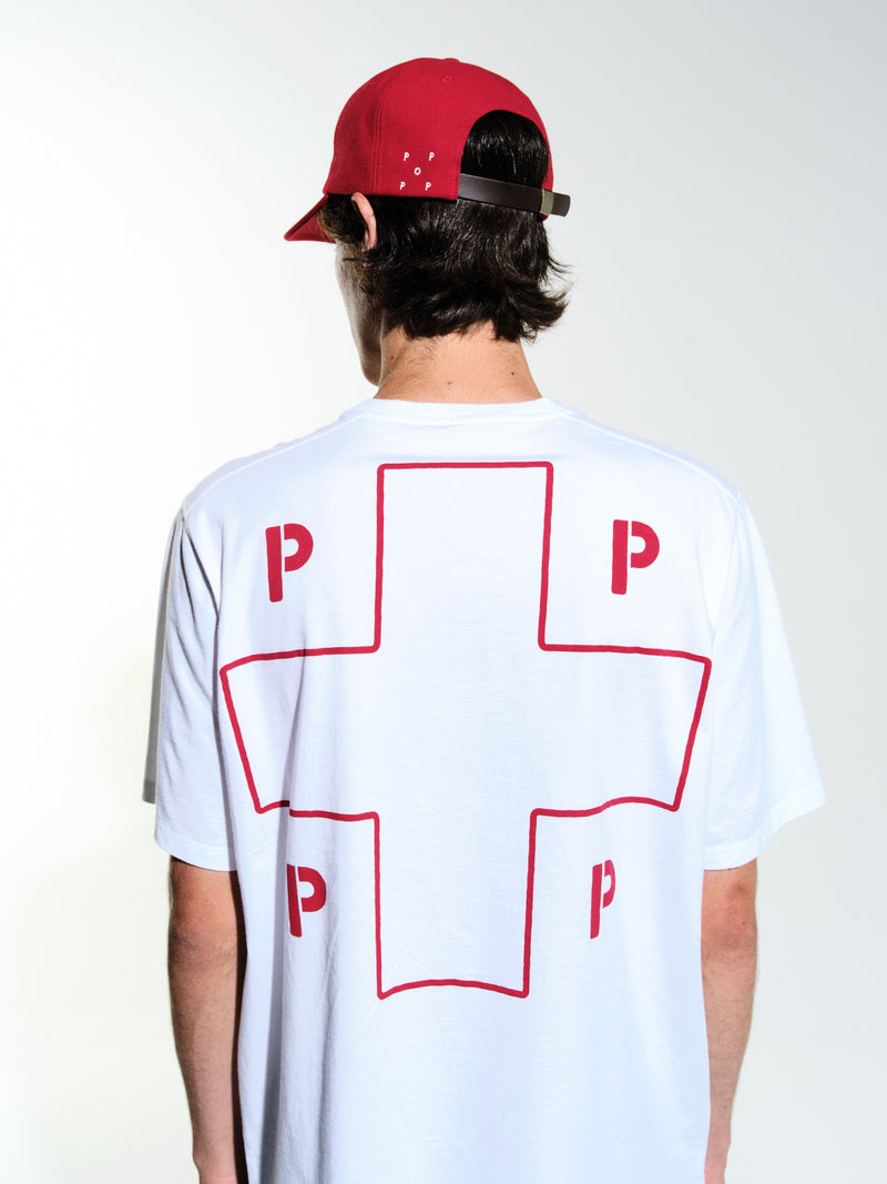 Pop Lifesaver Logo T-Shirt White