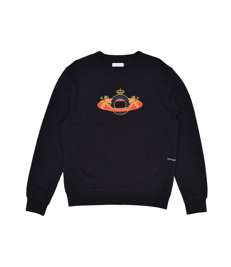 Pop Royal O Crewneck Sweat Black