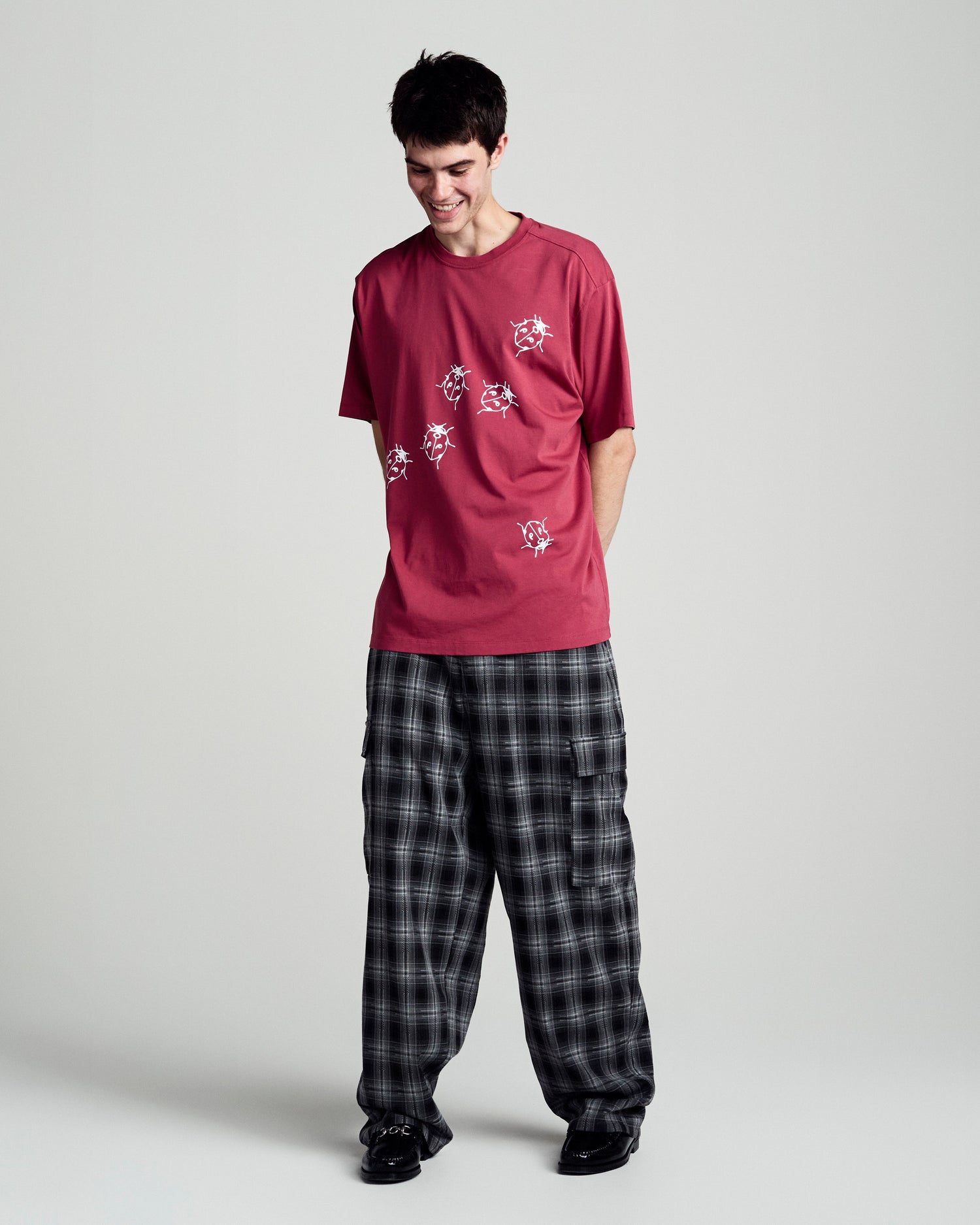 Pop Ladybugs T-Shirt Earth Red