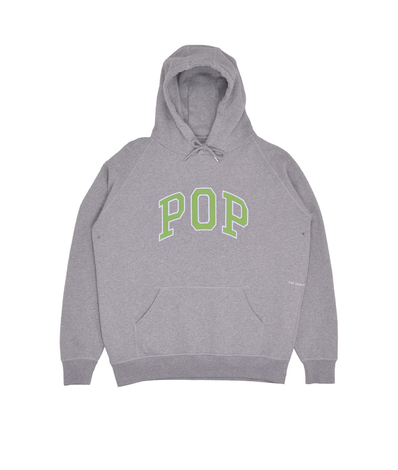 Pop Arch Hooded Sweat Light Heather Grey