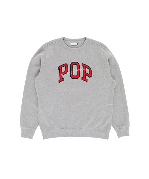Featured Product Image Of Pop Arch Crewneck Sweat Light Grey Heather