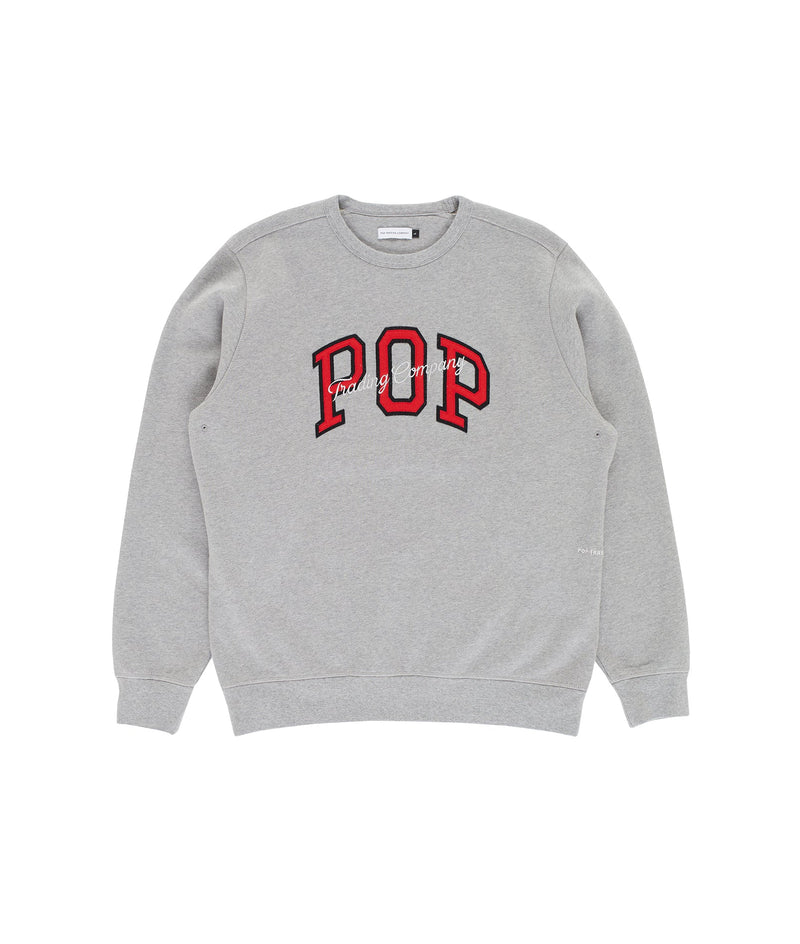 Pop Arch Crewneck Sweat Light Grey Heather