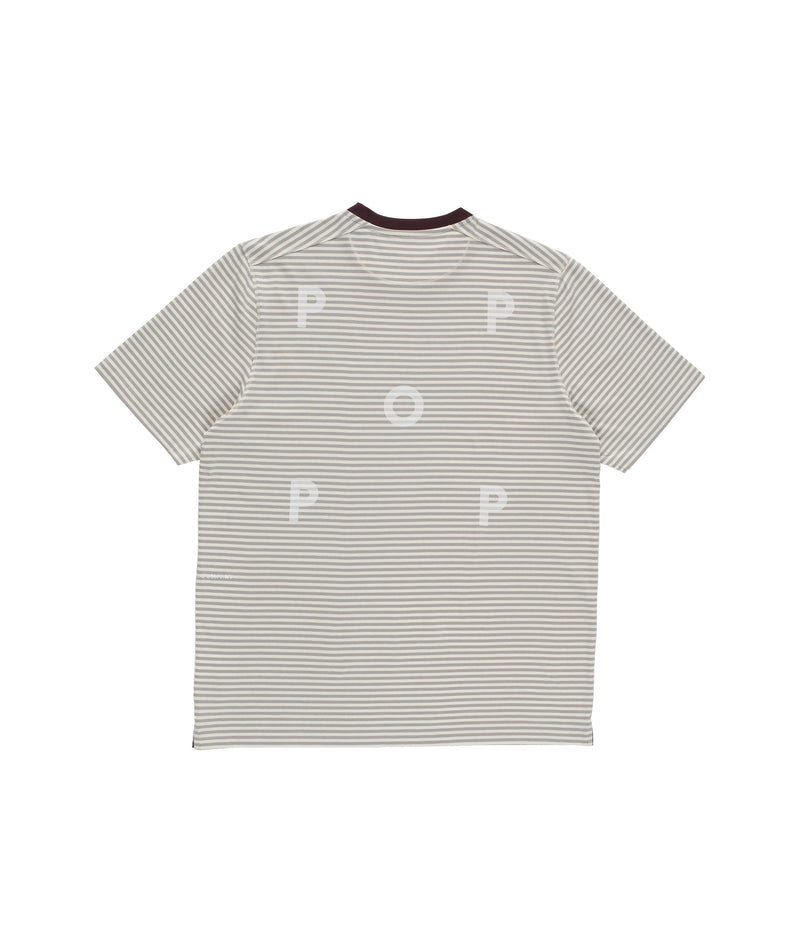 Pop Striped Logo T-Shirt Quarry