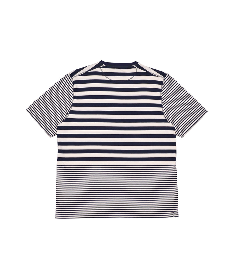 Pop striped pocket t-shirt Navy/Off White